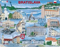 Larsen puzzle Bratislava souvenir - educational toy 65 pieces
