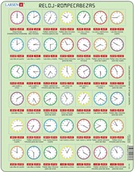 Larsen puzzle - Spanish clock educational jigsaw - 42 pieces kids
