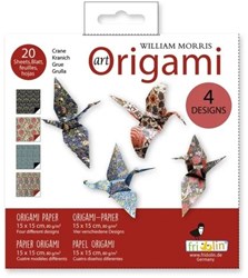 Fridolin origami paper William Morris 20 sheets 15x15 cm creative toy