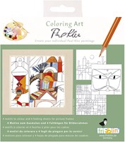 Fridolin coloring art kit craft set 4 coloring pages with frame Paul Klee