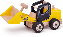Tidlo wooden front loader construction vehicle toy - durable and educational