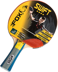 Fox TT table tennis bat Swift 4 Star - red black brown - advanced players