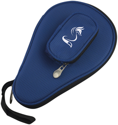 Fox TT table tennis bat cover with extra ball pocket - blue