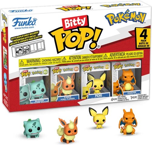 Funko Pokémon Bitty Pop Bulbasaur 4-pack collectible toy set