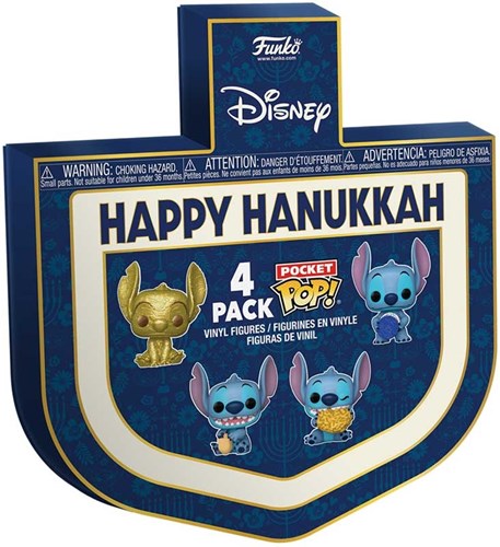 Funko Stitch keychain set - Dreidel Box - 4-pack - Lilo and Stitch