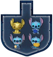 Funko Stitch keychain set - Dreidel Box - 4-pack - Lilo and Stitch-3