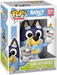 FUNKO POP ANIMATION: BLUEY - BANDIT W/UNICOURSE