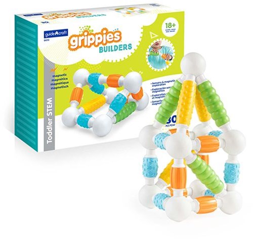 Guidecraft construction toy Grippies builders multicolor STEM magnetic-2