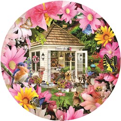 SunsOut puzzle Garden Shed in Flower - 500 pieces cardboard