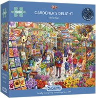 Gibsons jigsaw puzzle Gardener's Delight - 1000 piece garden fun-2