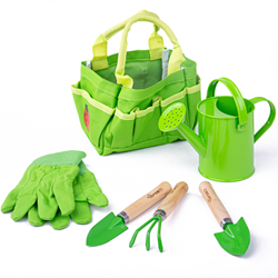 Bigjigs Bag with Garden Tools - 6 pieces