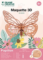 Graine Creative GC 3D Model Set Hout Vlinder