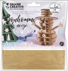 Graine Creative GC 3D Model van Karton Set Sneeuwman