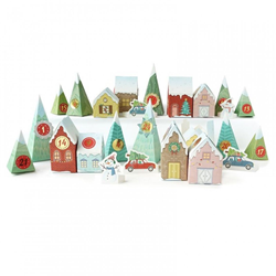 Graine Creative advent calendar Christmas village 33x25 cm cardboard