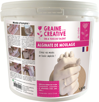 Graine Creative alginate powder 1.5 kg for body casting and plaster molds