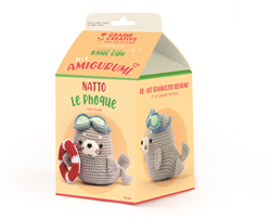 Graine Creative amigurumi crochet kit seal 13 cm craft set