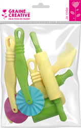 Graine Creative modeling tool set - 6 pieces plastic craft tools