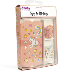 Graine Creative GC Cadeaudoosjes Mini Set 12x7 cm Unicorn