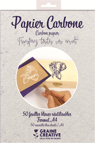 Graine Creative carbon paper A4 blue 50 sheets - tracing paper