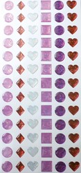 Graine Creative GC Epoxy Stickers 12 mm Roze 78 stuks
