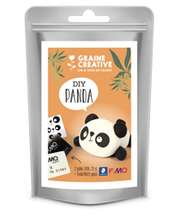 Fimo polymer clay set - Panda craft kit for kids