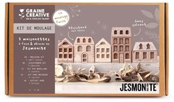 Graine Creative DIY Christmas Houses Jesmonite complete creative set 32x9x18.5cm
