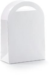 Graine Creative cardboard gift bag white 7x10 cm - 6 pcs gift packaging