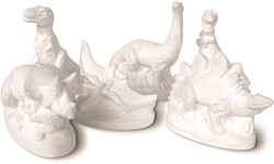 Graine Creative latex casting mold dinosaur set 6 pieces craft kit