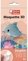 Graine Creative 3D wooden dolphin model craft kit toy