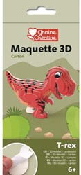 Graine Creative 3D cardboard dinosaur craft set T-Rex toy