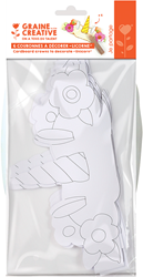 Graine Creative unicorn craft crowns cardboard 6 pieces for kids
