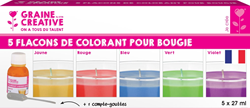 Graine Creative candle dye set liquid 5x27 ml for DIY candles
