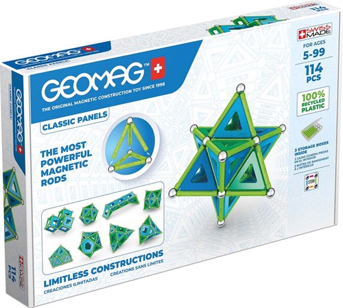 Geomag building set Classic Panels Green Line 114 pcs magnetic toy