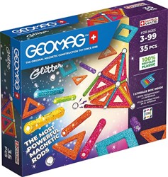 Geomag Glitter Panelen Set Recycled - 35-delig