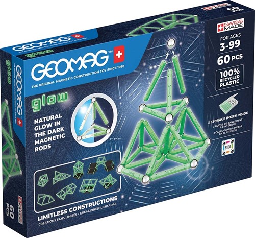 Geomag Geomag Glow Recycled 60 pcs