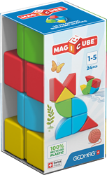 Geomag Geomag Magicube Full Color Recycled Blocks Crystal 24 pcs