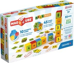 Geomag Magicube Math Building Recycled Clips 55 pieces