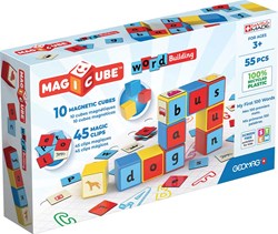 Geomag Geomag Magicube Word Building EU Recycled Clips 55 pcs