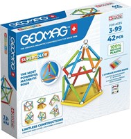Geomag magnetic construction toy Supercolor Recycled 42 pieces