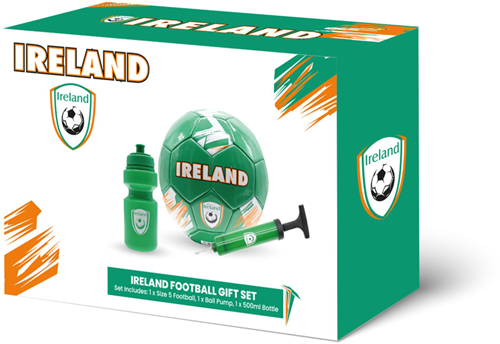 Gioco football gift set Ireland - size 5 - includes water bottle