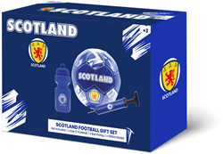 Gioco football gift set Scotland size 5 with bottle and pump