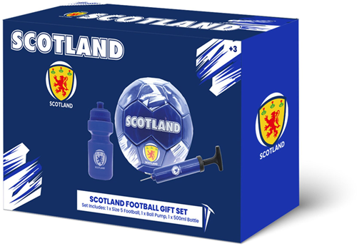Gioco football gift set Scotland size 5 with bottle and pump