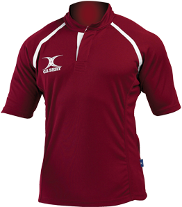 Gilbert Rugby Shirt Xact Ii Dark Red - 3XL