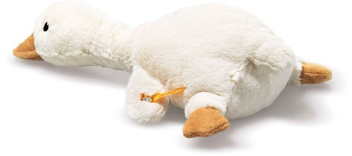Steiff plush Gilda goose rattle 21 cm white baby toy-2