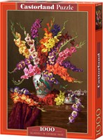 Castorland puzzle Gladiolus flowers in Chinese vase - 1000 pieces-2