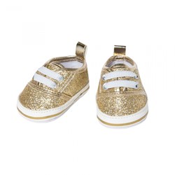 Heless doll shoes glitter sneakers gold 30-34cm fashion