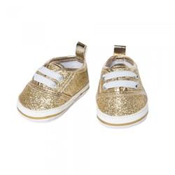 Glitter sneakers gold (38-45cm)