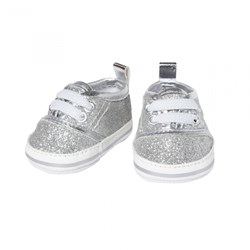 Heless doll shoes glitter sneakers silver 30-34cm fashion