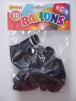 Globos 10 Black balloons in a bag