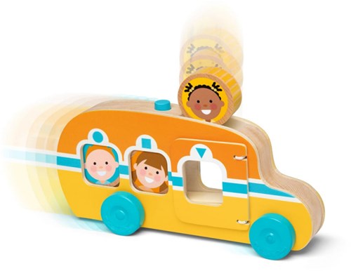 Melissa & Doug wooden bus toddler toy - developmental toy FSC